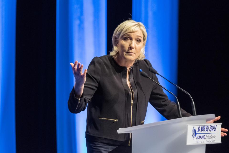 Marine Le Pen presidential campaign launch