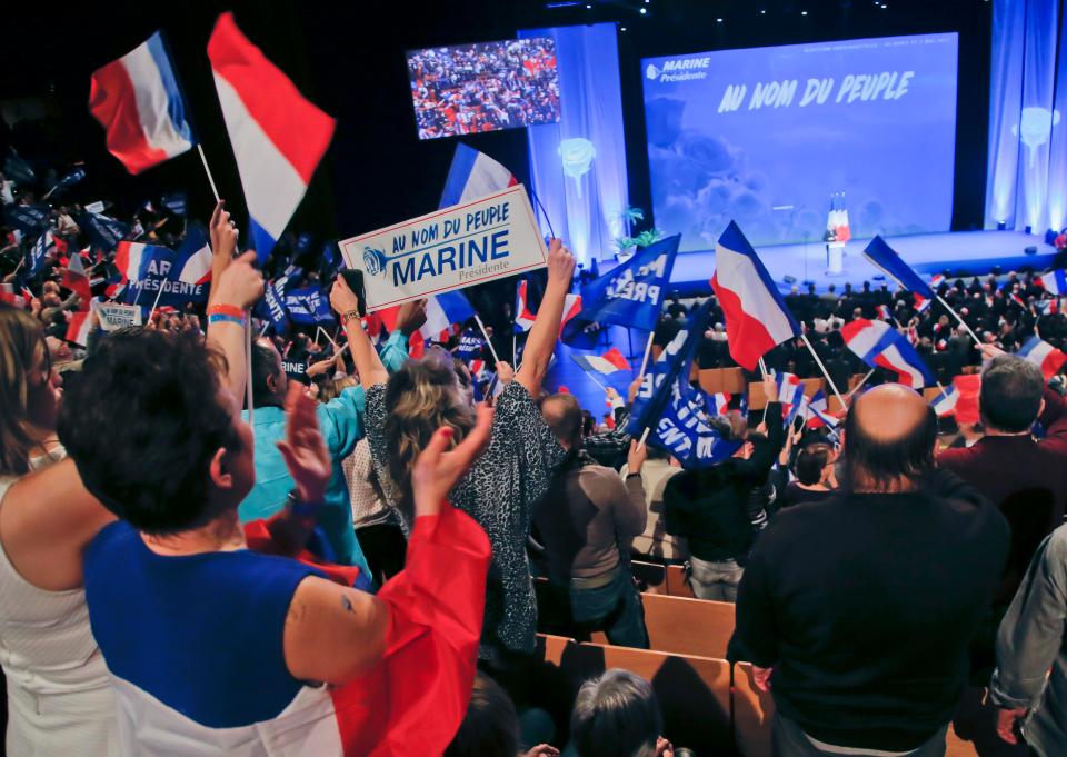 Marine Le Pen presidential campaign launch