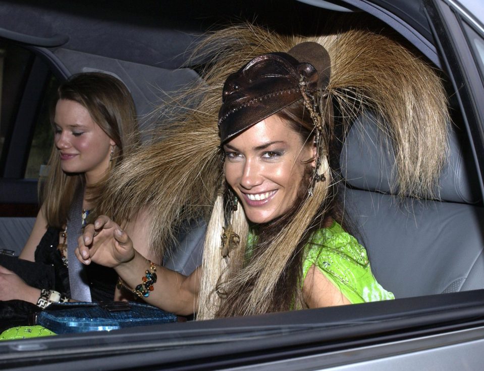 Tara pictured arriving at Prince William's 21st birthday party, which had an Out Of Africa theme, at Windsor Castle