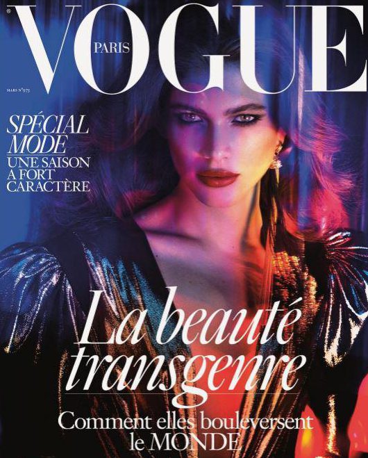 The cover featuring the transgender beauty