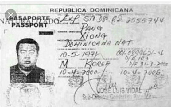 Kim Jong-nam's fake passport from 2001