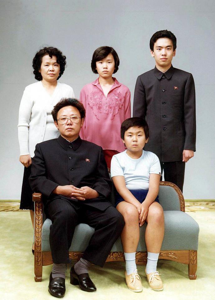 Jong-nam pictured with his father Kim-Jong-il