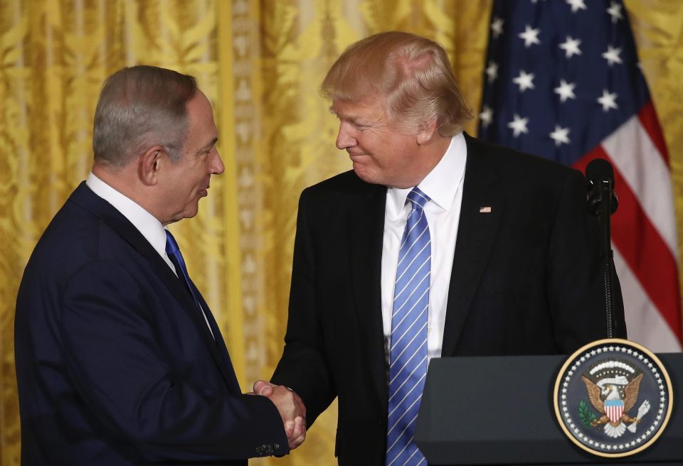 Benjamin Netanyahu and Donald Trump 