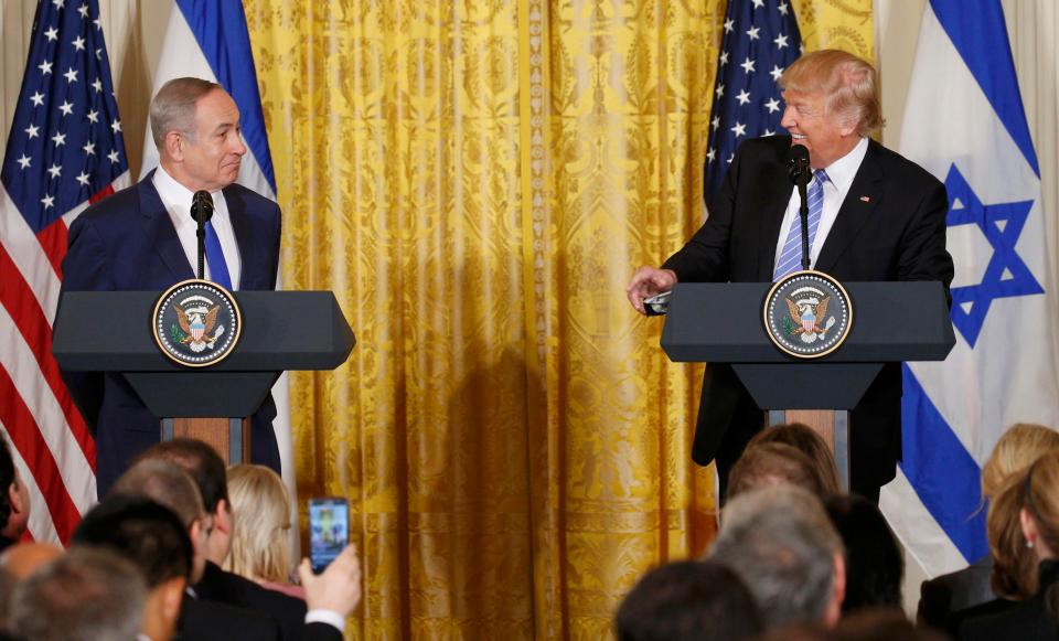 Benjamin Netanyahu and Donald Trump 
