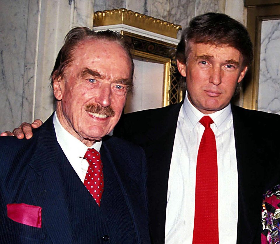  Property mogul Fred Trump was worth an estimated $300million when he died in 1999