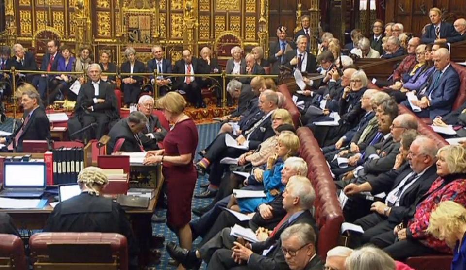  The Prime Minister sat on the throne's steps to watch the opening remarks