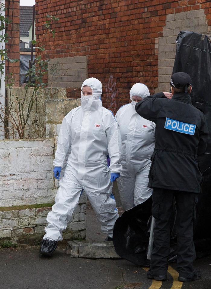 Forensic teams are digging up two back gardens that were close to the killer's home