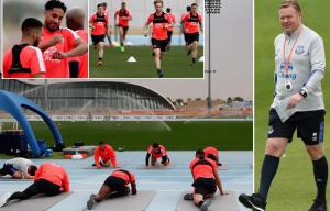 Ronald Koeman and Everton escape Merseyside for warm weather training in Dubai