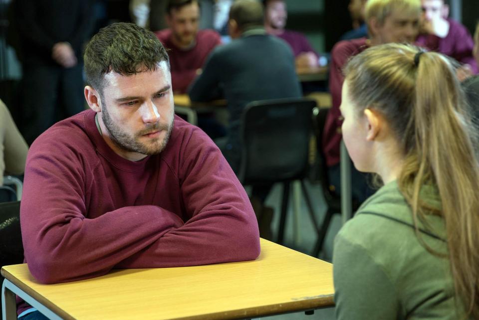  Actor Danny Miller, who plays Aaron, admits the storyline has been difficult to film