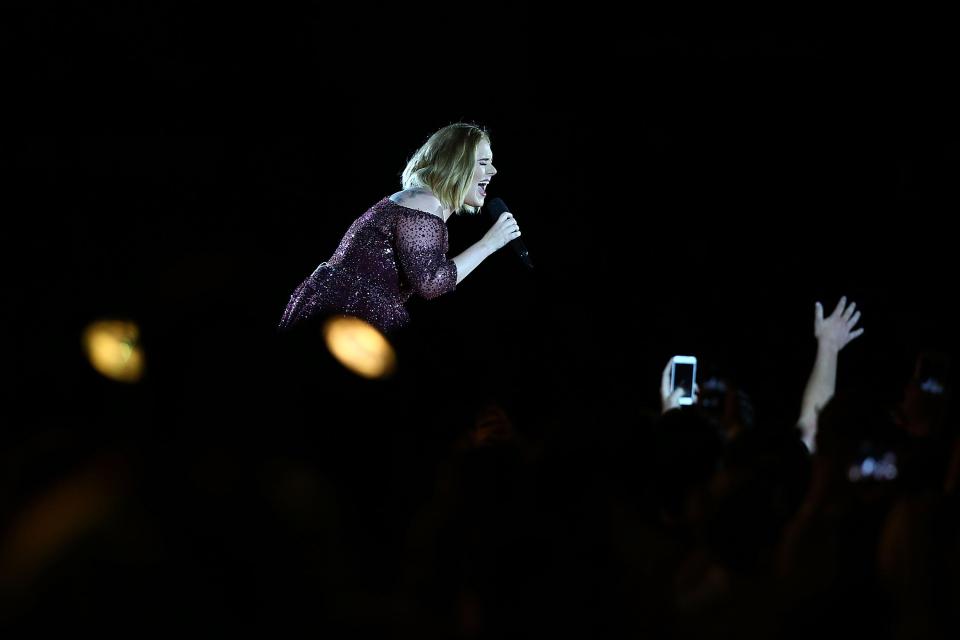  The singer freaked out when a cockroach scuttled past her mid-song on Perth, screaming: 'There’s a f***ing cockroach on the stage. There’s a f***ing fly in my tea and all'