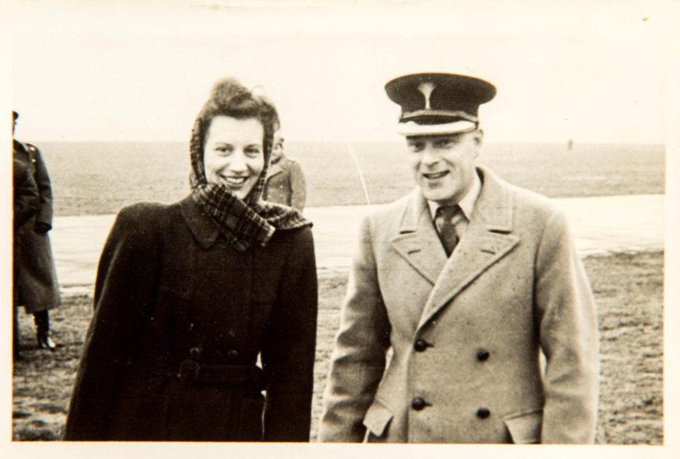  Brenda with a unknown colleague at the airfield in Moscow in October 1944