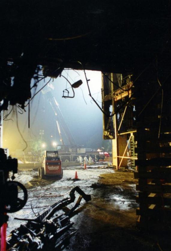  Workers had been fitting strengthening bars and columns, which allowed the devastated part of the Pentagon to stay standing for long enough for more people to escape