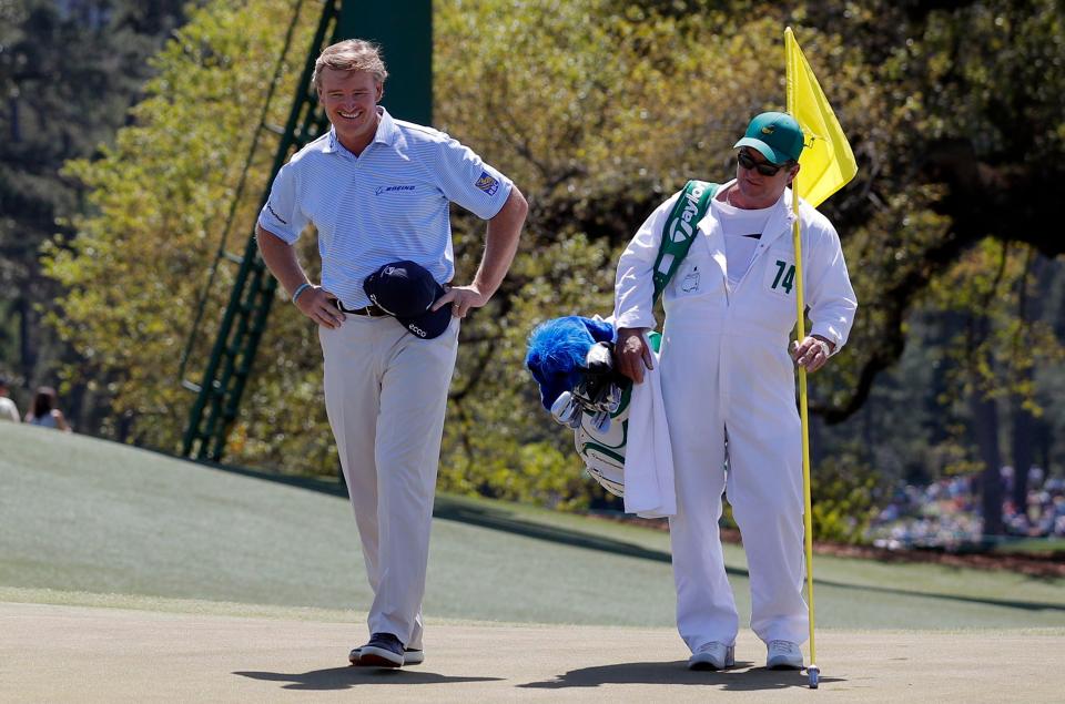  The Big Easy walks off the 18th green at Augusta for what could be the final time