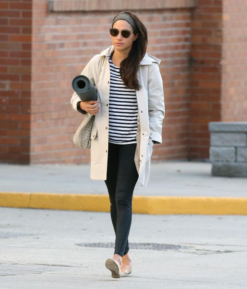  Meghan Markle headed to yoga class this weekend after announcing she was shutting down her lifestyle site