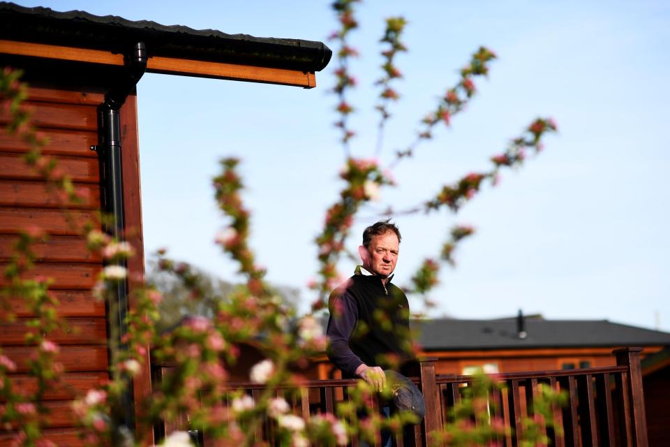 Scott McCready, at his holiday camp in Briar Hill in Newton Ferrers, Devon, has seen British tourists flock to his Briar Hill holiday lodge park since the plunge in the pound made foreign trips more expensive 