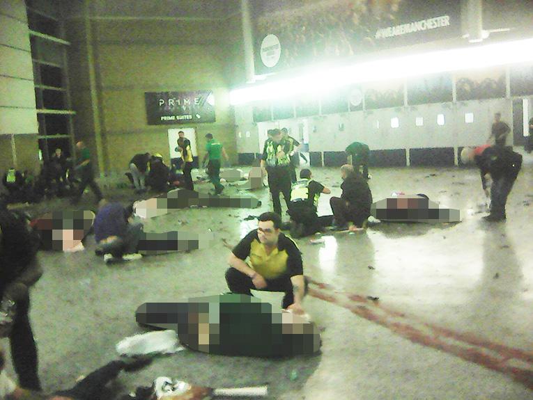  The devastation left by Monday night's horrific suicide attack