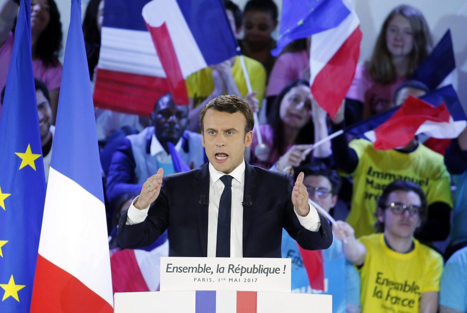  The former PM side-stepped suggestions of backing a British-style Emmanuel Macron