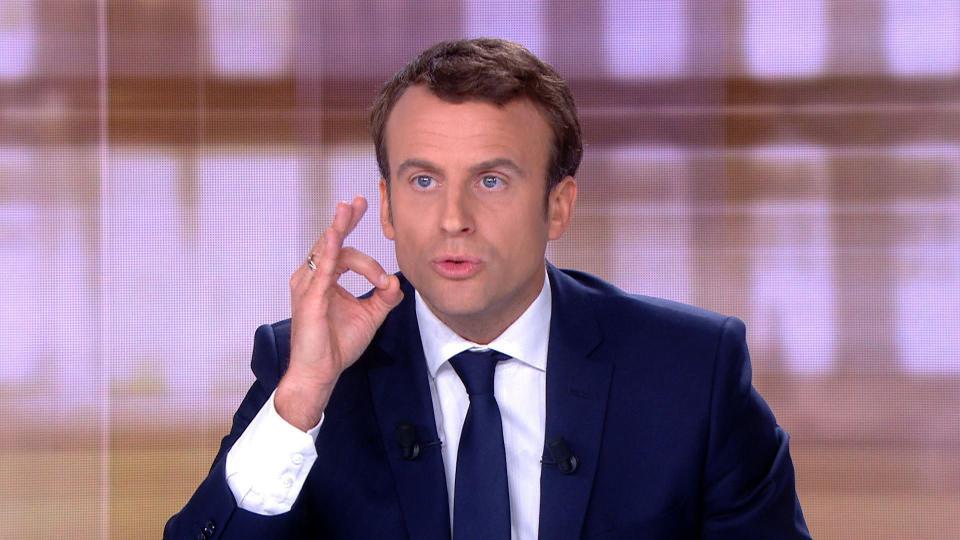 Emmanuel Macron laid into his rival, saying she would start a civil war 