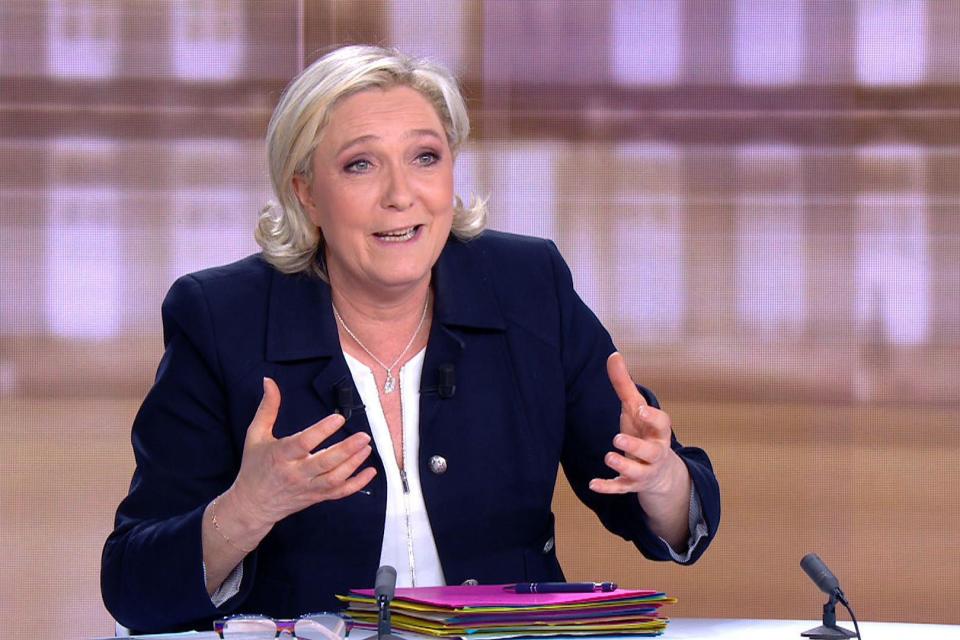 Marine Le Pen accused Macron of being soft on terror and extremism 