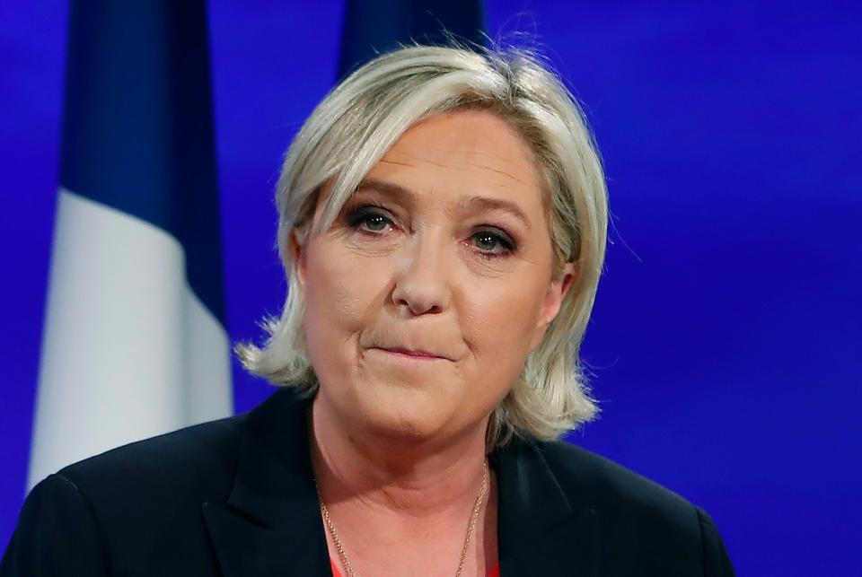  Le Pen has conceded victory but vowed to continue fighting much to the delight of her supporters