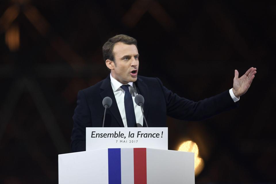  Macron said the country would 'not give into fear, we will not give into division or to lies'