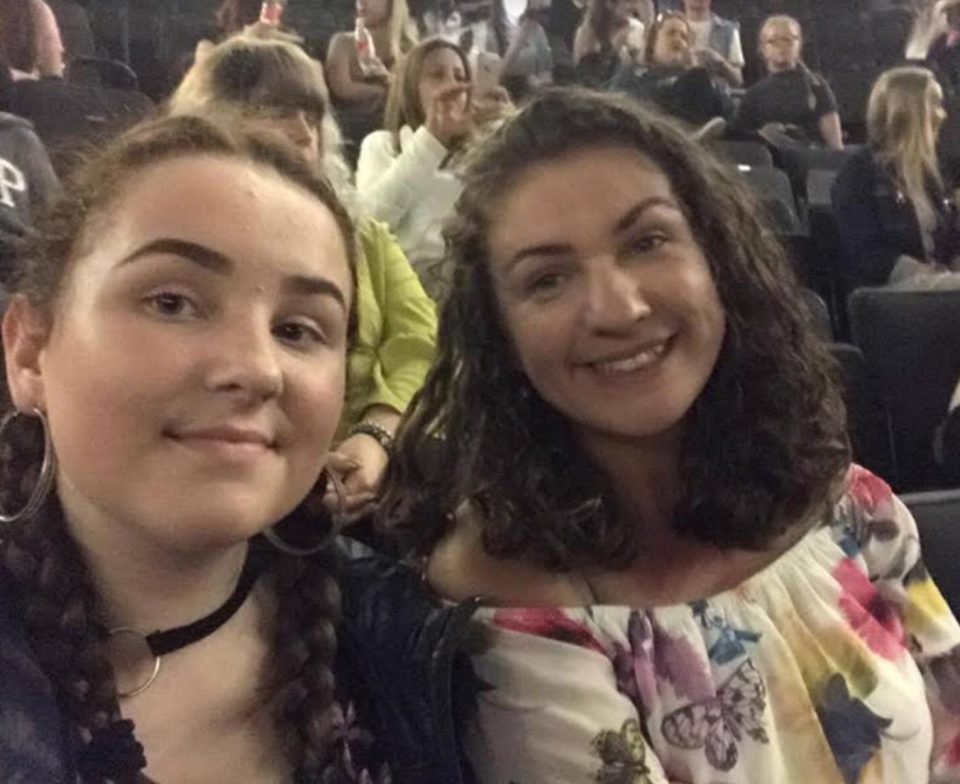 Teaching assistant Lizzie Murtagh, 32, took her daughter Olivia, 12, to watch the show as a Christmas present