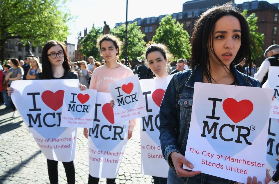  Members of the public gather in defiance of the hate