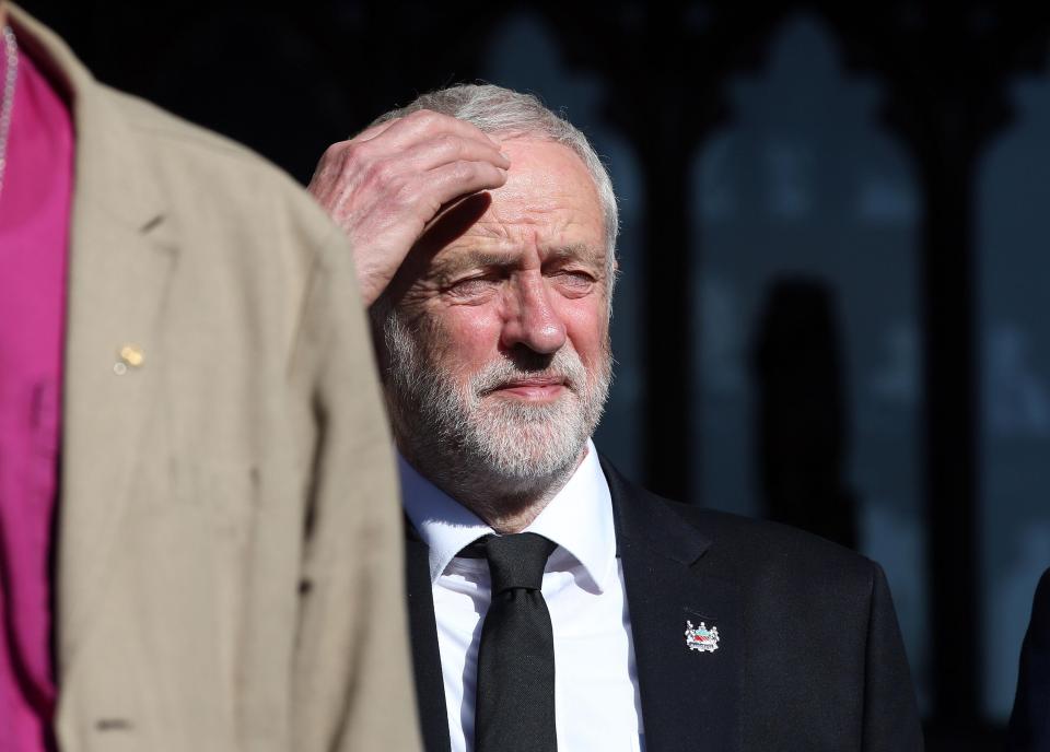 Labout leader Jeremy Corbyn paid his respects at the vigil