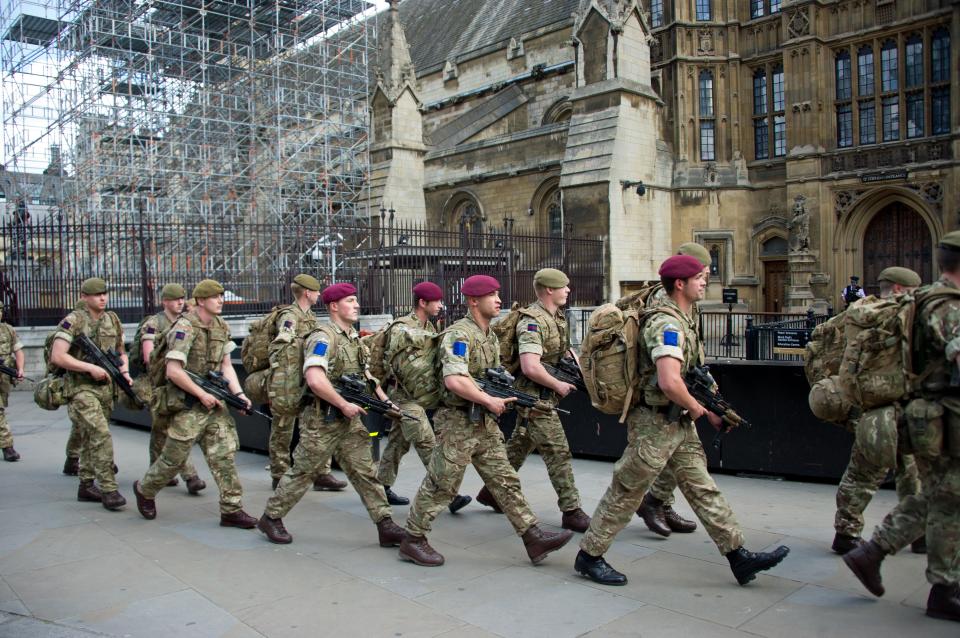  The army have now been called up to help combat future terror attacks