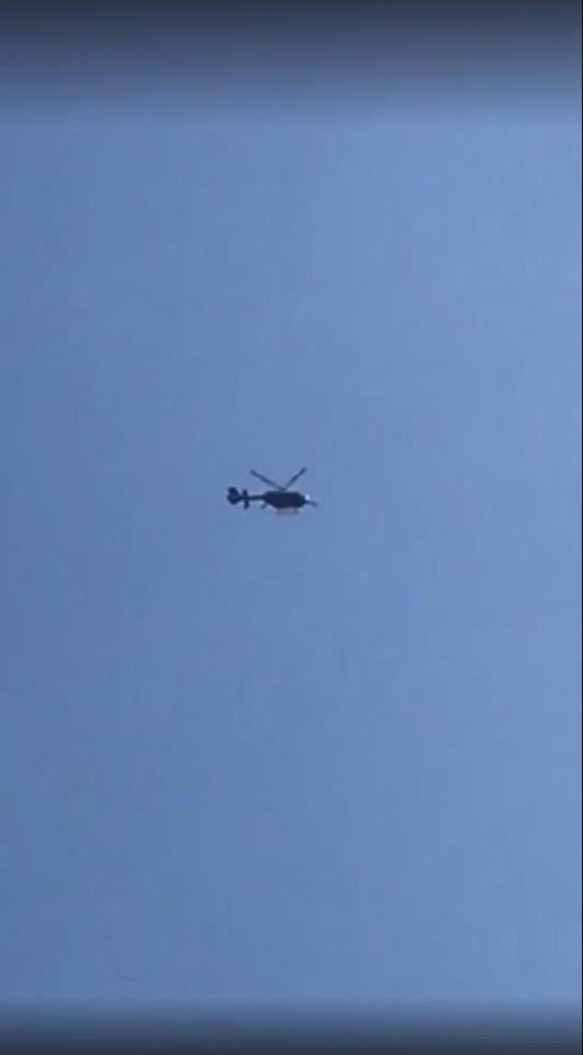  A police helicopter was scrambled to join armed cops and the Army in the raid