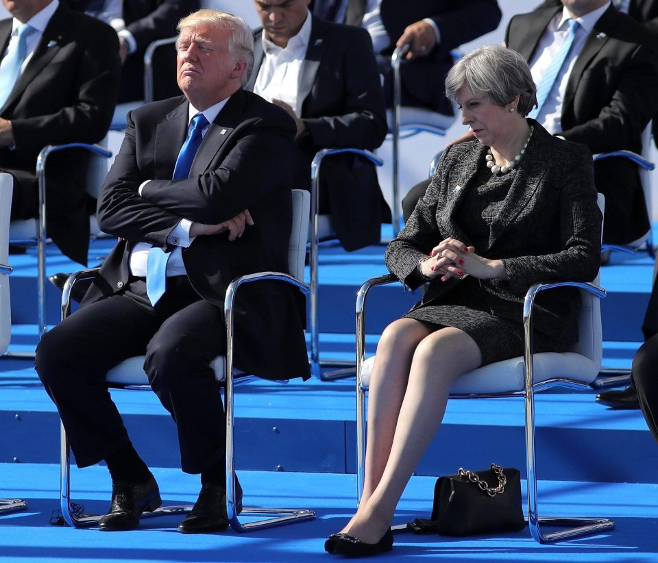 Mr Trump and Mrs May have previously had a good working relationship