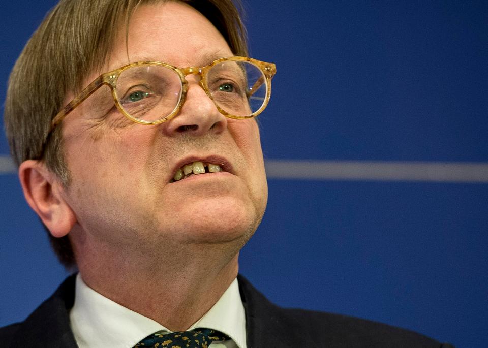Guy Verhofstadt is another EU figure who has attacked the UK's approach