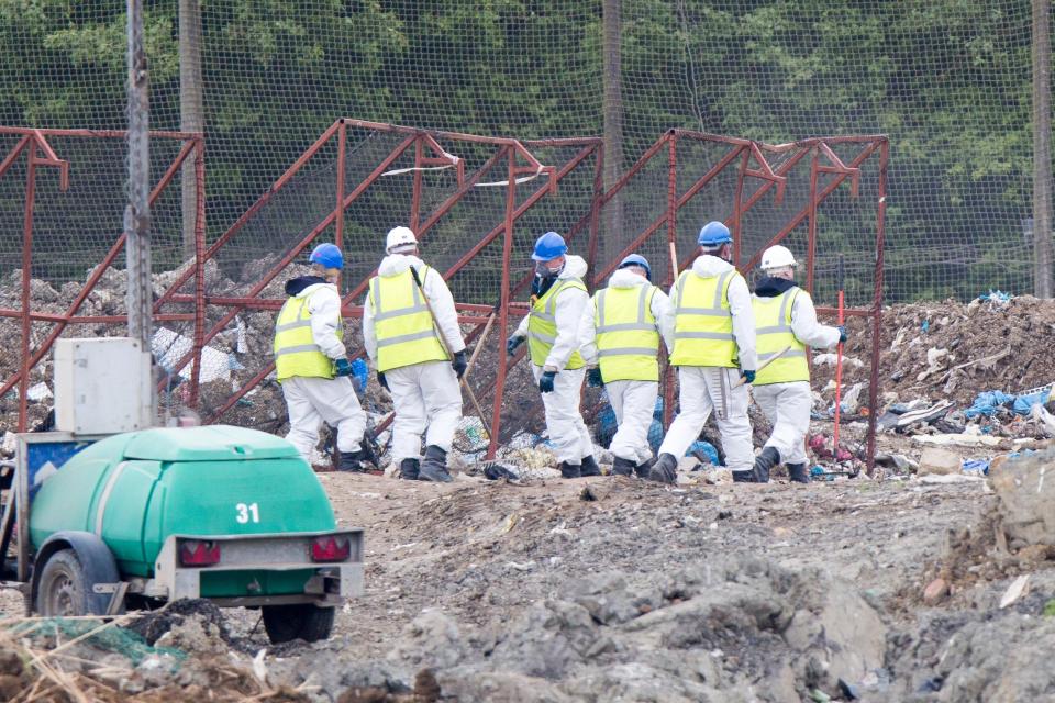  Extensive search of landfill site is yet to reveal whereabouts of Corrie