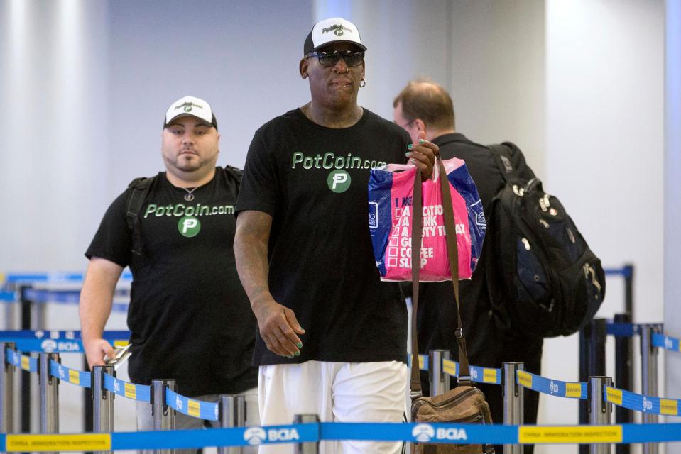  The athlete says he wants to 'open doors' with his latest visit
