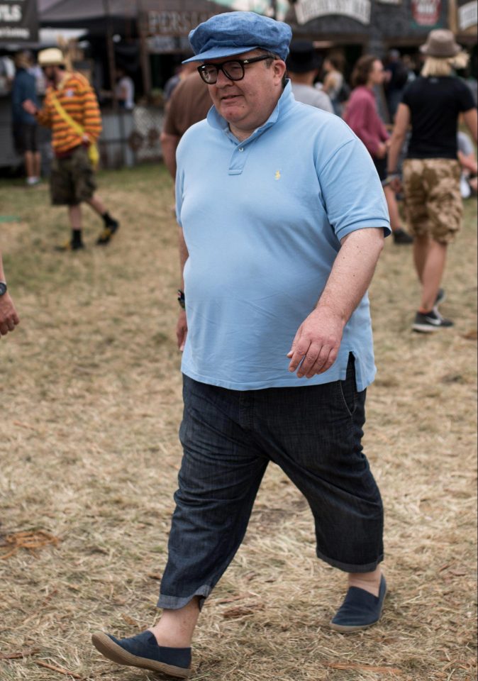 The Labour deputy leader was wearing a large baggy cap and no socks