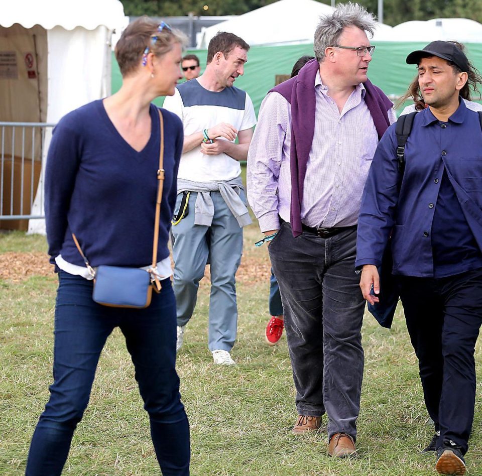 Ed Balls and Yvette Cooper at Glastonbury