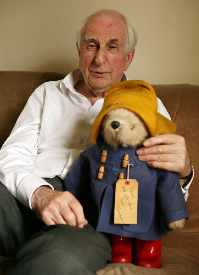  Mr Bond pictured with Paddington Bear at his home in London in 2008 on the 50th anniversary of the beloved fictional character
