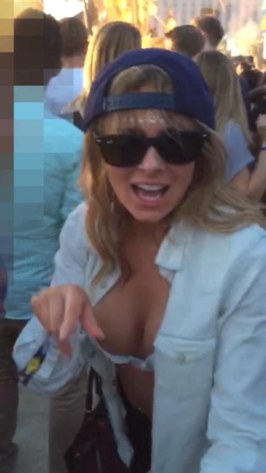  Camilla is wearing a backwards cap in the video