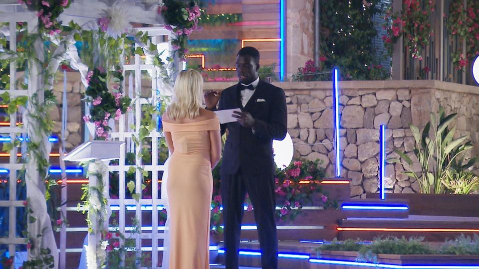  Marcel Somerville and Gabby Allen also declare their affections to each other in tonight's final episode