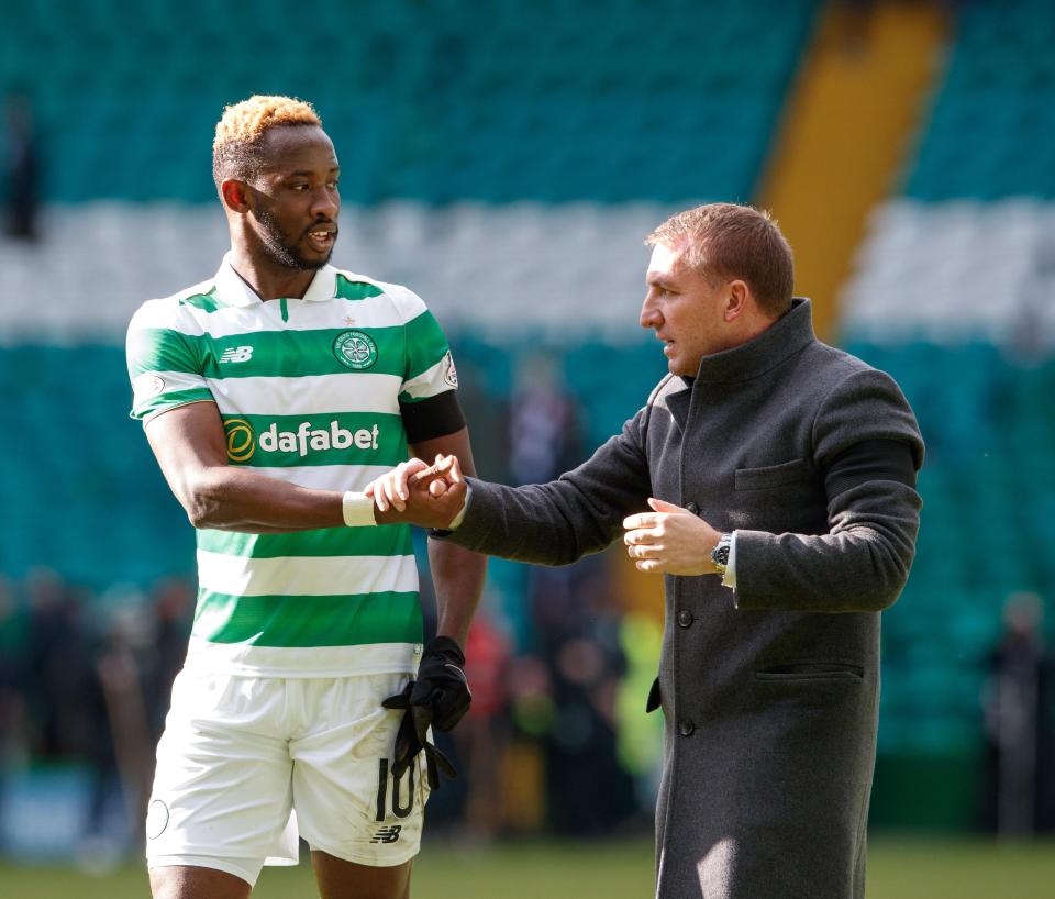  Brendan Rodgers hopes to keep Dembele at Celtic for at least one more season