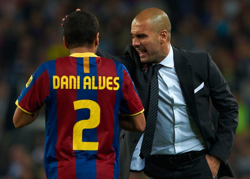 Pep Guardiola was keen to reunite with former Barcelona star Dani Alves