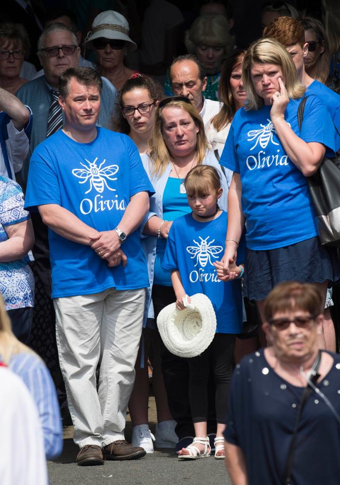  The Rigby family attended Olivia Campbell's funeral and have been supporting the Campbell family