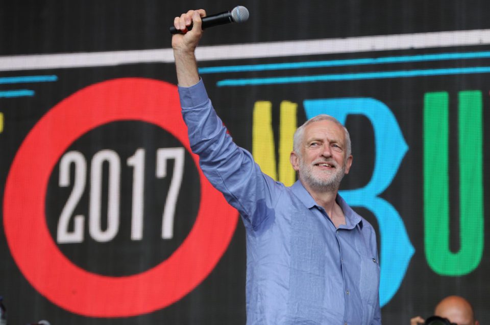  The Labour leader spoke to tens of thousands of festivalgoers about corporate bosses taking advantage of those on zero-hour contracts