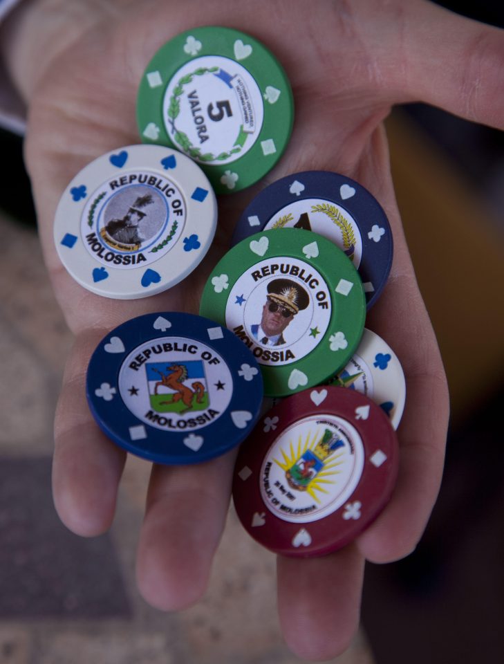 Molossia has its own currency, which bears the presidents head