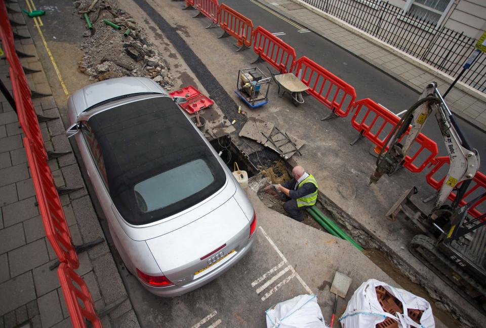  In 2014, eight parking spaces near the road went on sale for nearly £2.5million