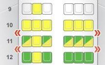 Seats that can be converted to accommodate Business class are least comfortable for economy passengers on BA's A320