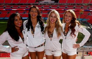 The Jacksonville Jaguars cheerleaders will be at Wembley once again on Sunday