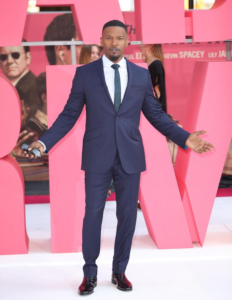 Jamie Foxx at the European premiere of Baby Driver 