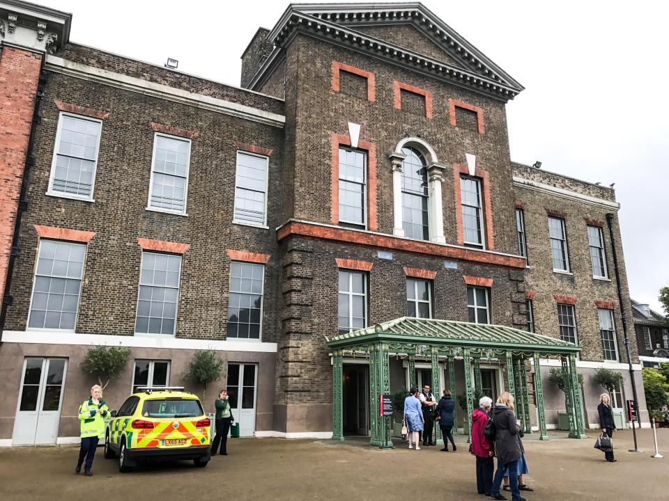  Hours after the announcement was made a paramedic was spotted at Kensington Palace
