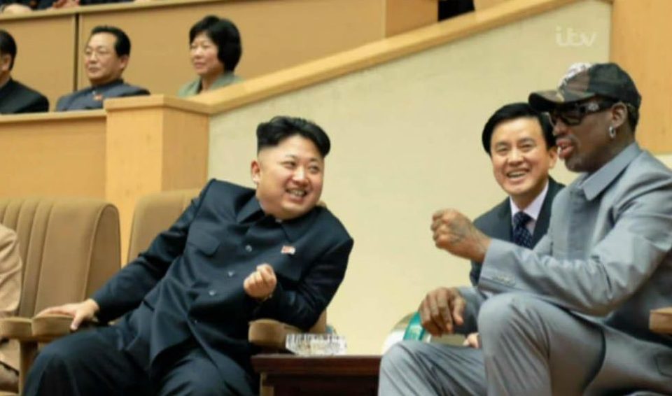  Chums... Basketball star Dennis Rodman and Kim will get the chance to meet up